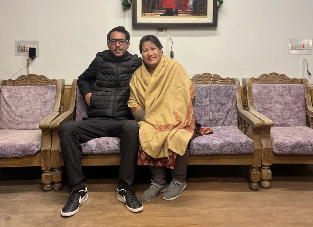 Jimmy and his mother