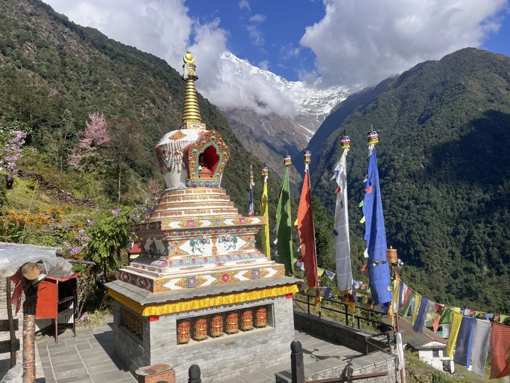 Buddhist stupa you encounter in the village